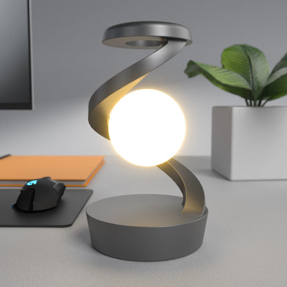 Rotating Moon Desk Lamp With Phone Wireless Charging Sensor Control Table Lamps Decorative Desktop Lamp Small Night Lamp Home Decor